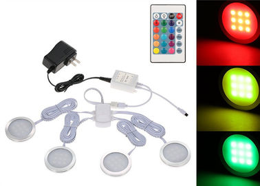 Dimmableのリモート・コントロール照明器はキャビネット ライト キットの下でライト細い丸型RGBを導きました