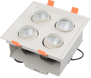 30w 50w White Dimmable LED Grille Spot Light Square Shape With High Efficiency