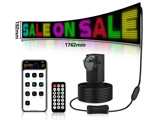 スクロール広告 LED看板 柔軟なブルートゥース フル RGB 5VDC USBケーブル ストアカー ホテル用電源