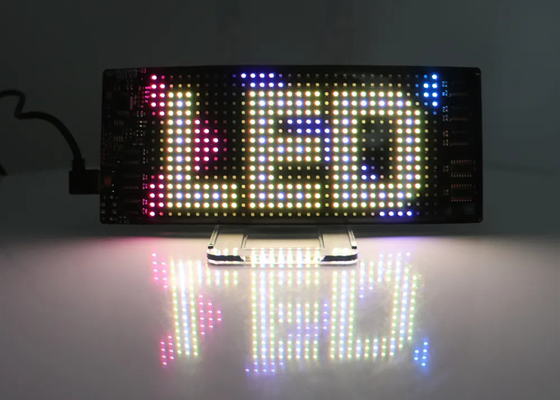 カスタムモード LED アニメーションサイン カー トラック 5VDC USB/2A スクロールテキスト 120x595mm ディスプレイ画面