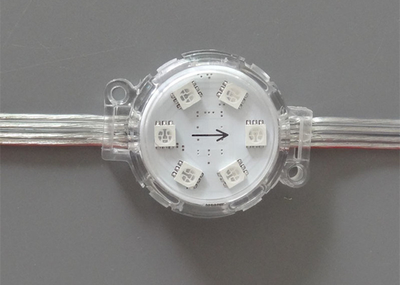防水DC24V UCS1903 IC 40mmの直径のアドレス指定可能で透明なカバーはLEDランプを露出した