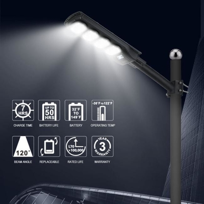道のポーランド人が付いている1つの太陽LEDの街灯の太陽モーションセンサー ライトWaterpoof IP65すべて