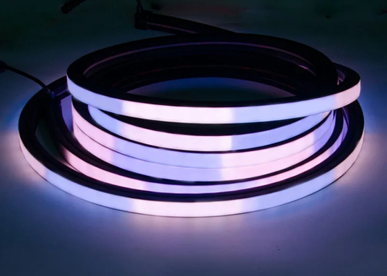 16*16mm 黒色 アドレス可能なLEDネオンストライプライト 12V 24V UCS2904 SMD5050 60LEDS/M RGBW