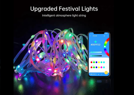 APP スマートストリングライト 防水LED クリスマス飾り 妖精ストリングライト USB スマートリモコン