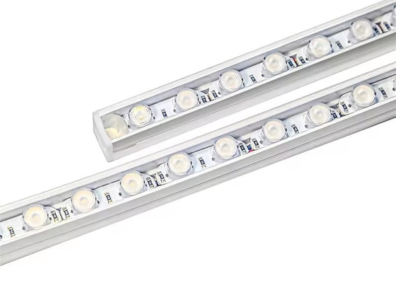 折りたたむ 16*16MM 柔軟なLED線形光学レンズ DC24V IP65 防水壁洗浄機ライト