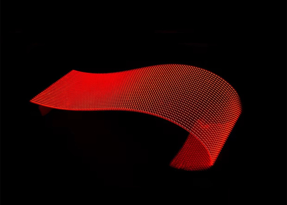 P8 柔軟な水晶コアフィルムスクリーン 室内ガラス窓カーテン 広告フィルム デジタル透明ディスプレイ