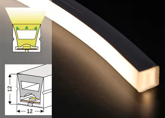 柔らかいLEDネオン1212ストライプシリコンランプ 12*12MM 嵌入天井付き メインランプなし
