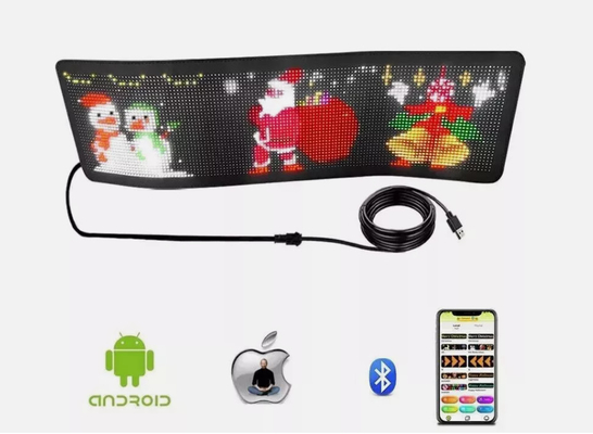 DIY LEDサイン マトリックス パネル スクリーン APP コントロール ショップ用 掲示板 バー 車 NEW サイズ 1696 プラス