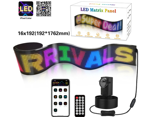 スクロール広告 LED看板 柔軟なブルートゥース フル RGB 5VDC USBケーブル ストアカー ホテル用電源