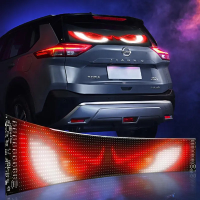 5VDC USB/2A ヘッドライト 赤悪魔の目 トラック フロントガラス LEDサイン 悪魔の目 バイク用ヘッドライト