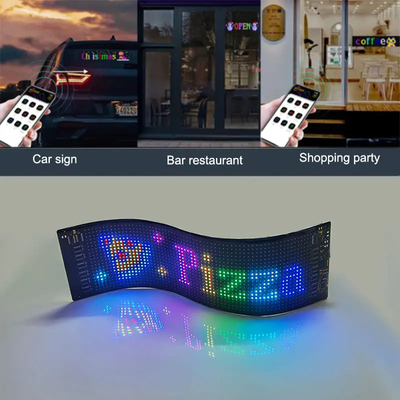 広告 スクロール LED 車用サインボード プログラム可能なアプリ制御 屋外フルカラー LEDサイン
