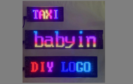 DIY LED タクシー窓ディスプレイ 車広告用 LED スクリーン JDM用 カー広告用 デザイン可変