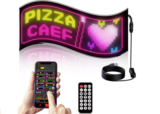 32*96 ダブルライン LED広告サイン カーパネル 柔軟なピクセル プログラム可能 スクロール DIY テキスト マトリックス パネル
