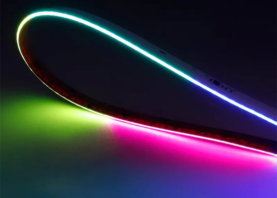 サイドエミティング COBロープ 630LED / メートル RGB 8mm 柔軟な Rgb フリードット LEDライト
