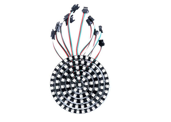 デジタルフルカラー RGB WS2812 SK6812 IC ピクセル DC5V サークル LEDリング