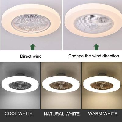 居間および寝室のためのLEDライトが付いているリモート・コントロール/App制御40W天井に付いている扇風機